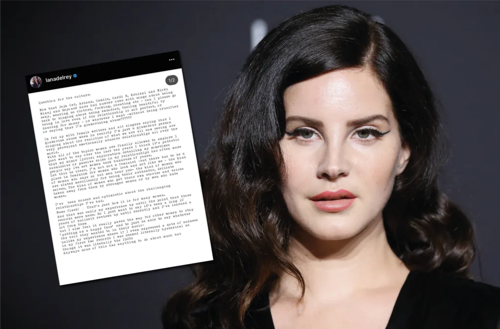 Em carta, chamada de "Question for the culture", Lana del Rey critica outras artistas pela maneira com que vendem música — Foto: Reprodução/Internet