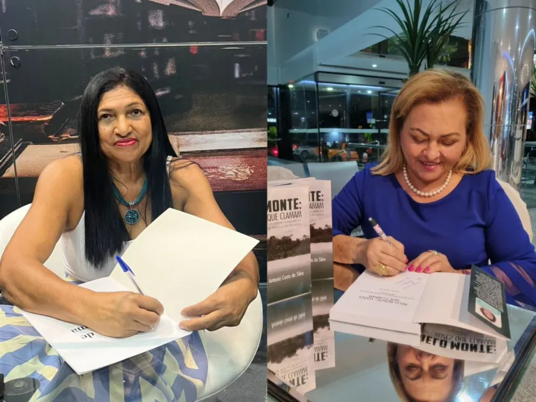 As escritoras Pétira Maria Ferreira e Antonia Costa — Fotos: Arquivo pessoal