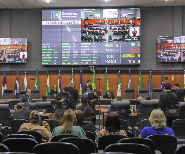 Sessão da Assembleia Legislativa de Roraima nesta terça-feira (Foto: Nonato Sousa/SupCom ALE-RR)