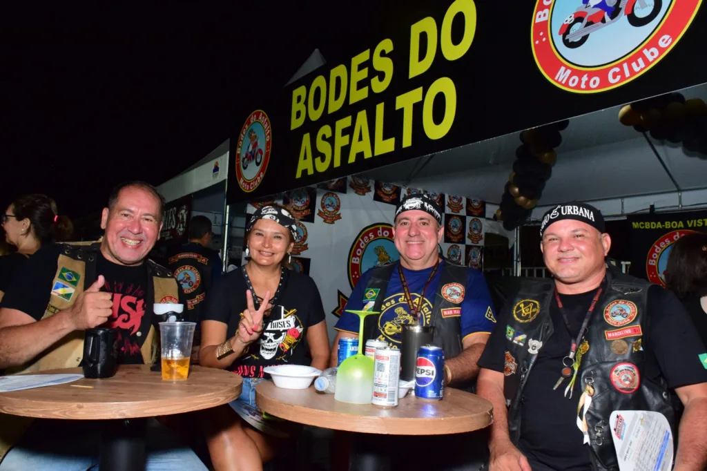 Bodes do Asfalto marcaram presença no Encontro de Motos de Altas Cilindradas. (Foto: Nilzete Franco/FolhaBV)