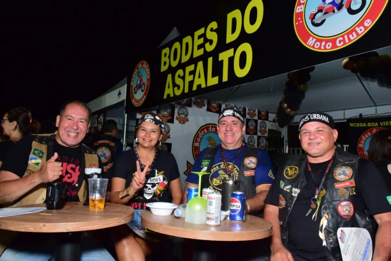 Bodes do Asfalto marcaram presença no Encontro de Motos de Altas Cilindradas. (Foto: Nilzete Franco/FolhaBV)