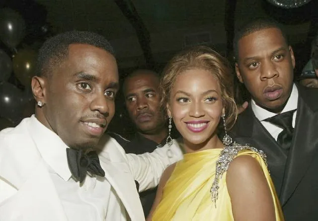 Diddy, Betoncé e Jay-Z em evento — Foto: GettyImages