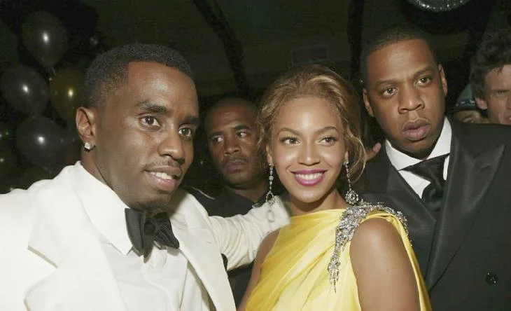 Diddy, Betoncé e Jay-Z em evento — Foto: GettyImages