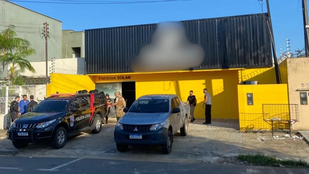 Sede da Rimucci foi um dos endereços alvos da Operação Ícarus, da Polícia Civil (Foto: PCRR)