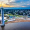 Até o dia 13 de setembro de 2024, foram registrados 26 mm de chuva em Boa Vista, o que corresponde a 26% da média histórica para o mês (Foto: Parque do Rio Branco por Richard Messias PMBV)