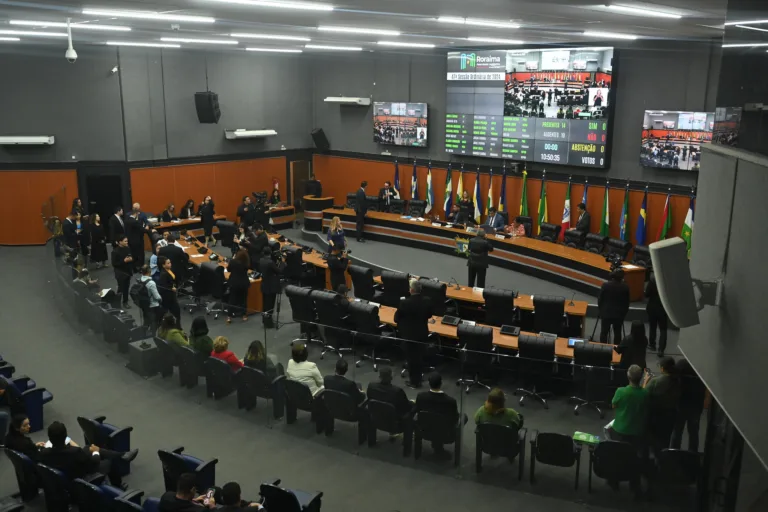 O plenário da Assembleia Legislativa de Roraima nesta terça-feira (Foto: Jader Souza/SupCom ALE-RR)