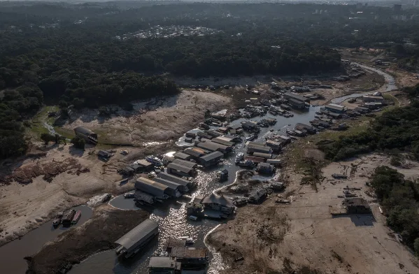 Trecho do Rio Negro em Manaus (Foto: Marizilda Cruppe/Greenpeace)