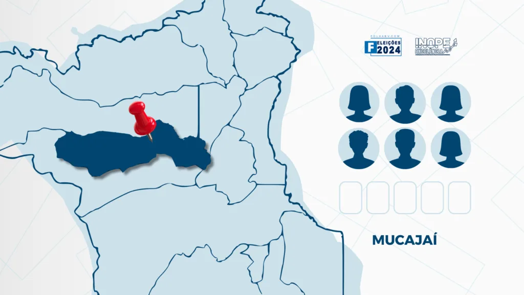 Mapa destacado de Mucajaí (Ilustração: FolhaBV)