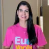 Catarina Guerra (União Brasil) em vídeo de agradecimento aos eleitores (Foto: Divulgação)