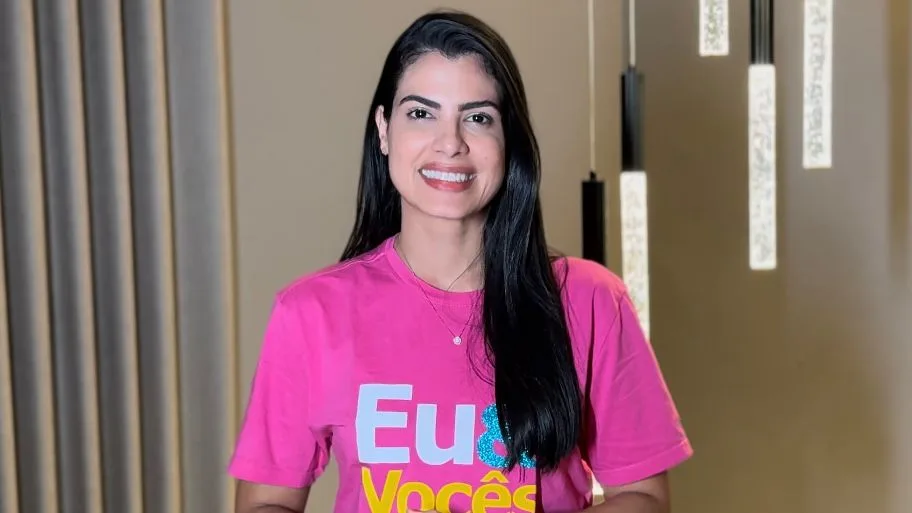 Catarina Guerra em vídeo de agradecimento aos eleitores (Foto: Divulgação)