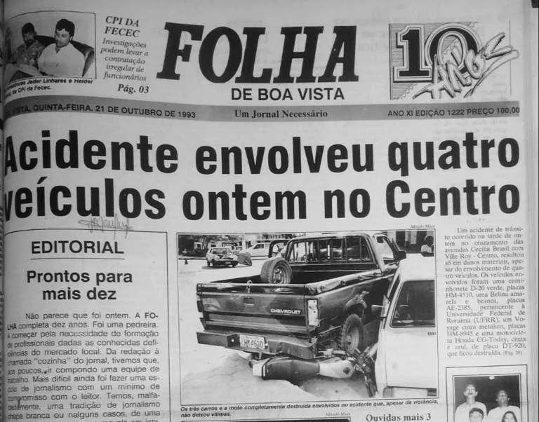 Edição de 21 de outubro de 1993 (Foto: Arquivo/Biblioteca Nacional)