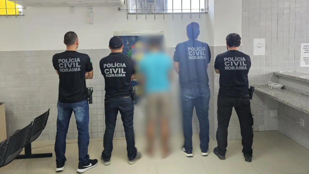 Suspeito foi preso pela Polícia Civil (Foto: PCRR)