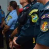 Policiais militares acompanham apresentação sobre orientações gerais para atuação nas eleições municipais de domingo (Foto: Nilzete Franco/FolhaBV)