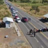 Bloqueio da rodovia federal BR-174 por indígenas contrários ao marco temporal (Foto: Ascom/CIR