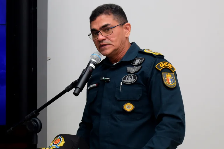 O comandante-geral da Polícia Militar, coronel Miramilton Goiano de Souza (Foto: Nilzete Franco/FolhaBV)