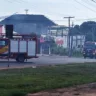 Incêndio em loja de estofados começou durante a madrugada desta quinta-feira (Foto: Marília Mesquita/FolhaBV)