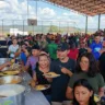 O almoço contou com churrasco e damorida (Foto: Jardeson Pinho)