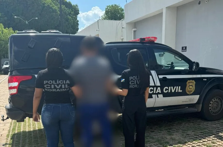 Homem foi detido por agressão contra ex-namorada (Foto: Ascom PCRR)