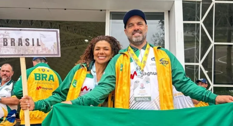 Francilene e, seu esposo e técnico, Volmir Vargas disputaram o Campeonato Latino-Americano, realizado em Córdoba, na Argentina, entre os dias 12 e 23 de novembro. (Foto: reprodução/PCRR)