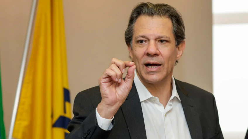 Anúncio da proposta foi feita pelo ministro da fazenda, Fernando Haddad, em pronunciamento nesta quarta-feira (27) — Foto: Reprodução/Internet