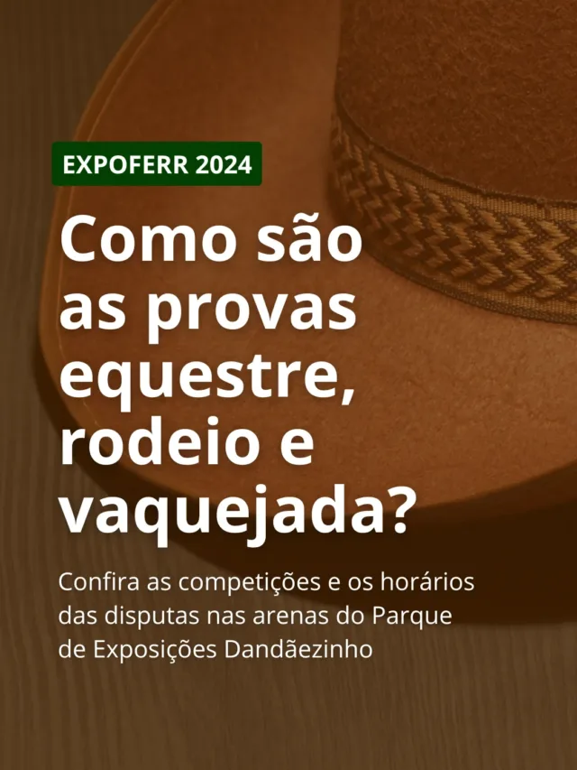 Confira as provas da Expoferr