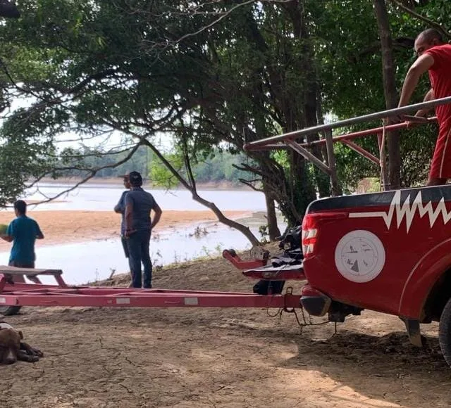 Corpo foi encontrado pela equipe da Companhia de Busca e Salvamento (Foto: Divulgação) 