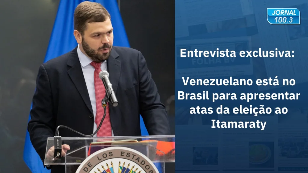 Venezuelano está no Brasil para apresentar atas da eleição ao Itamaraty