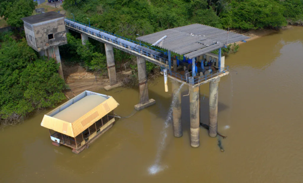 Centro de Captação de Água da Caer (Foto: Ascom Caer)