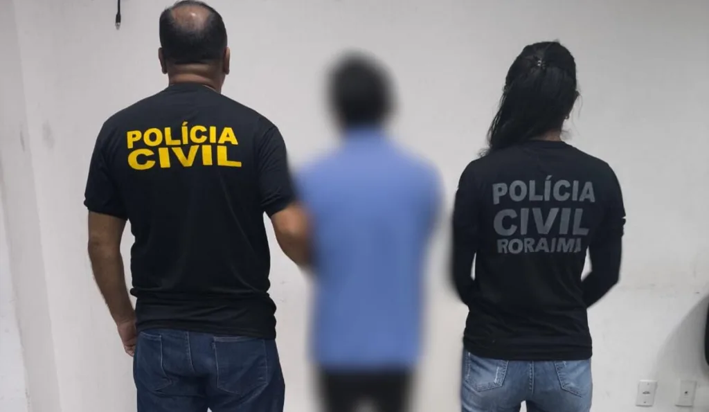 O homem foi preso pela Polícia Civil (Foto: Ascom/PCRR) 