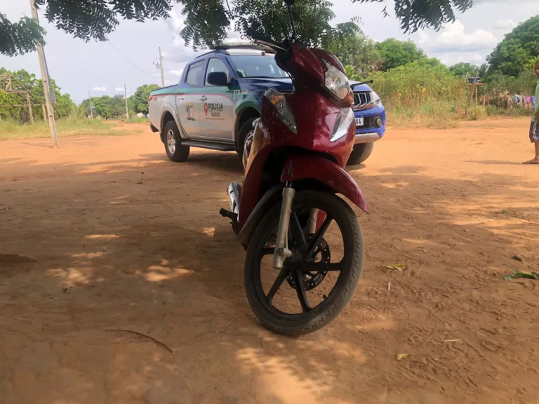 Moto recuperada (Foto: Divulgação) 