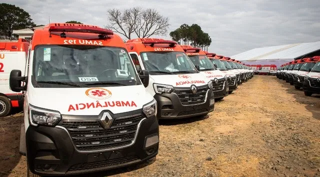 Ministério da Saúde entrega mais 163 ambulâncias para 7 estados (Foto: Rafael Nascimento/MS)