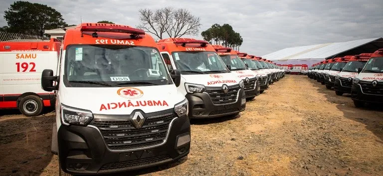 Ministério da Saúde entrega mais 163 ambulâncias para 7 estados (Foto: Rafael Nascimento/MS)