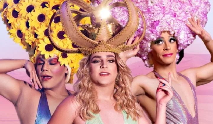 O enredo acompanha as aventuras de duas drag queens e uma mulher transexual em uma jornada única pelo deserto australiano (Foto: Divulgação)