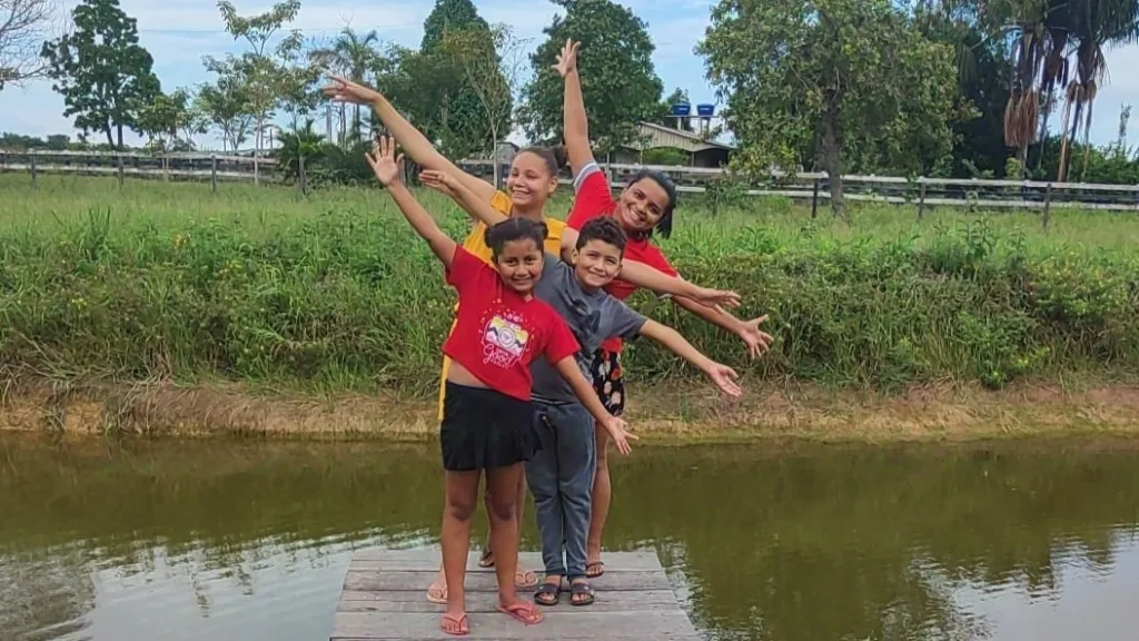 Influencer compartilha rotina da família, que vive no interior do estado (Foto: Arquivo Pessoal)