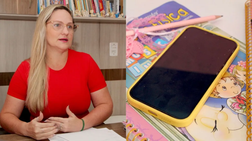 Psicopedagoga Graciela Ziebert destaca pontos sobre a regulamentação do uso de celulares no ambiente escolar (Foto: Wenderson Cabral/Folha BV)