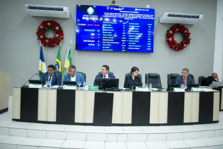 Câmara Municipal de Boa Vista / mesa diretora / Genilson Costa / Júlio Cézar Medeiros / Tuti / Thiago Saraiva