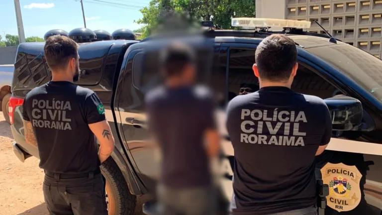 Polícia Civil prendeu acusado de descumprir medida protetiva obtida pela cunhada adolescente agredida por ele (Foto: PCRR)