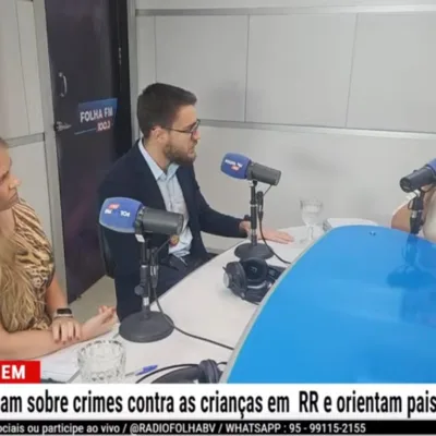 Os delegados Mateus Rezende, da Delegacia de Proteção à Criança e ao Adolescente (DPCA), e Kássia Poersch, da Delegacia de Crimes Cibernéticos. (Foto: Reprodução)