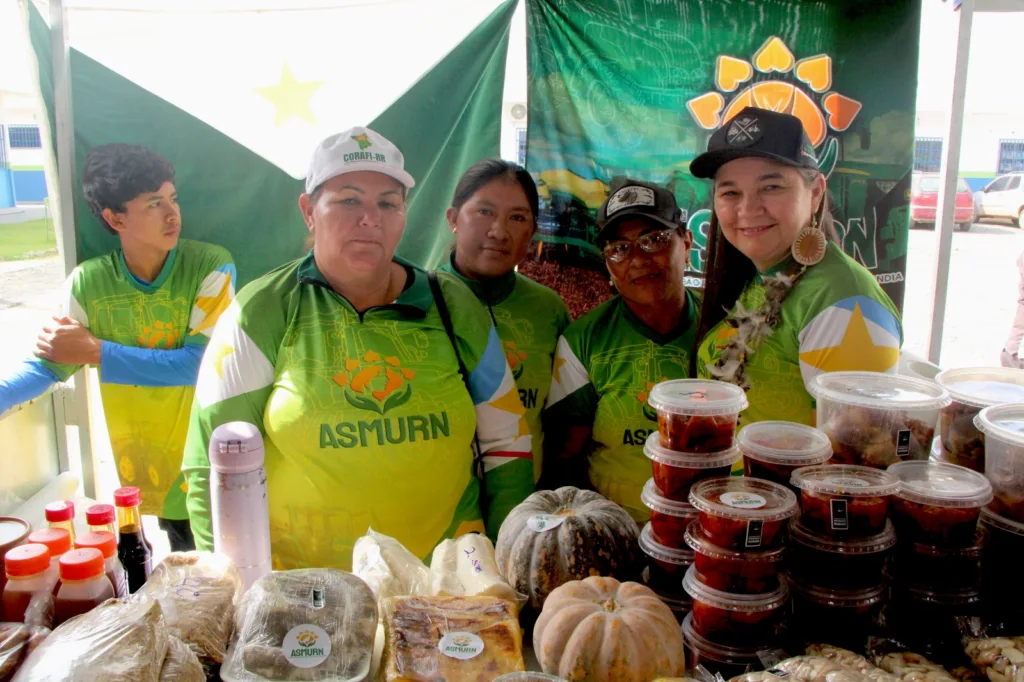 Associação das Mulheres Rurais de Normandia participou do evento (Foto: Wenderson Cabral/FolhaBV)