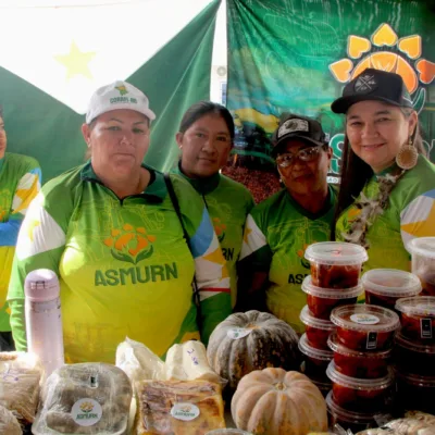 Associação das Mulheres Rurais de Normandia participou do evento (Foto: Wenderson Cabral/FolhaBV)