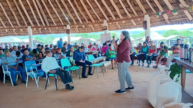 Presidente da Funai, Joênia Wapichana escutou às reivindicações e respondeu aos questionamentos; prefeito e vereadores também prestaram contas (Foto: divulgação)