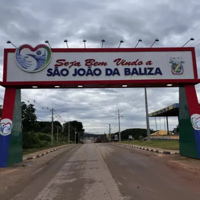 Entrada do município de São João da Baliza. (Foto: Leandro Sousa)