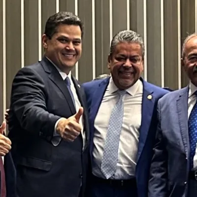 Os senadores Mecias de Jesus, Davi Alcolumbre, Dr. Hiran e Chico Rodrigues (Foto: Divulgação)