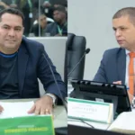 Os vereadores Roberto Franco e Adnan Lima (Fotos: Reynesson Damasceno/CMBV)