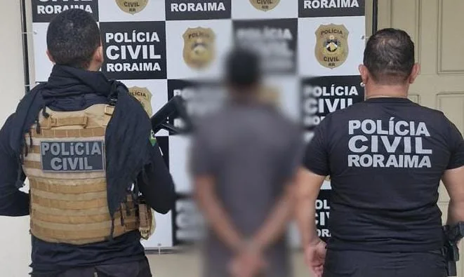 Prisão foi efetuada pela Polícia Civil (Foto: Ascom/PCRR) 