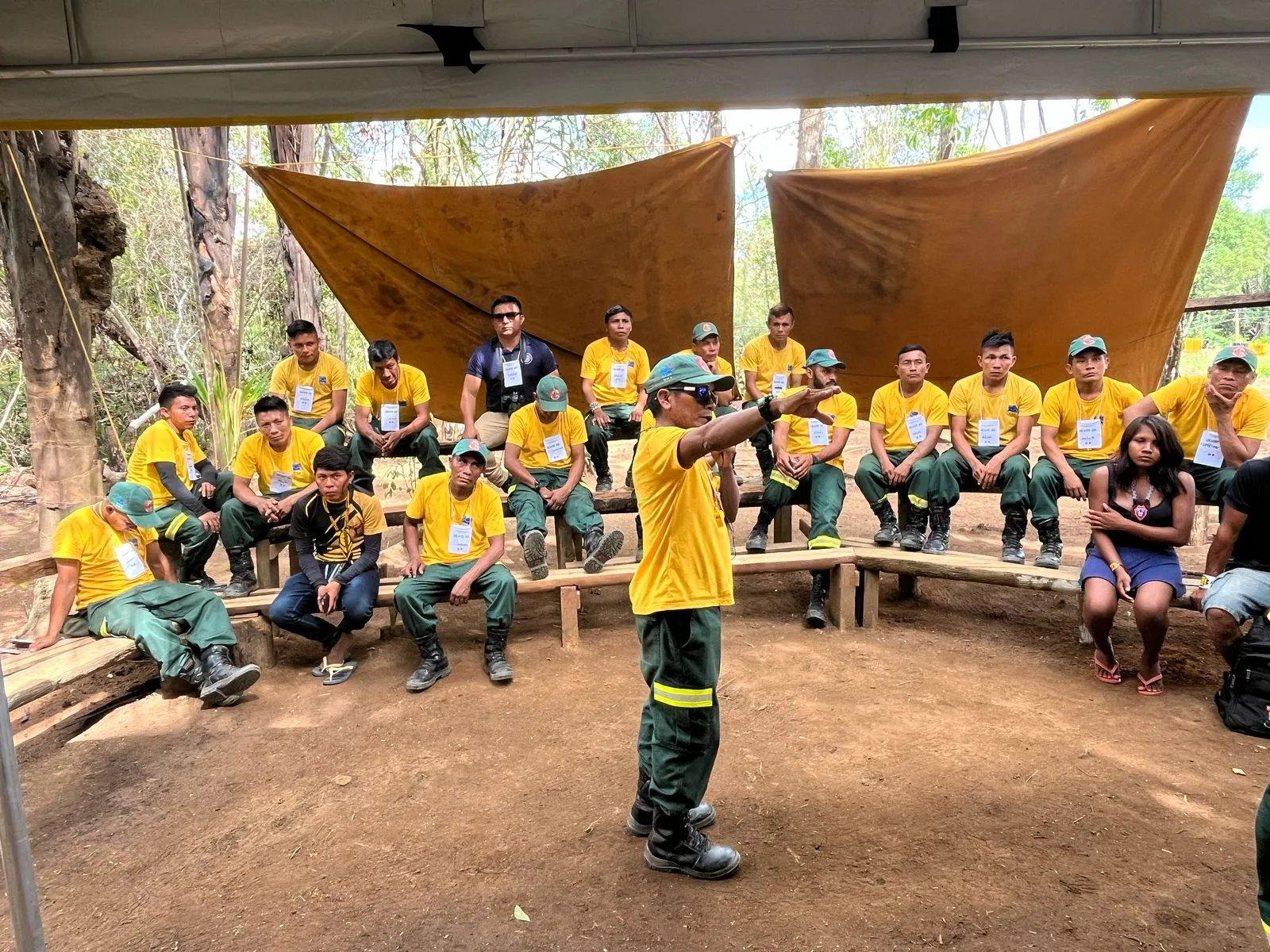 A oficina foi realizada em quatro bases, localizadas em diferentes territórios do estado. Foto: Ibama-RR