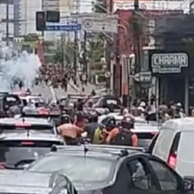 A violência foi registrada nos bairros da Madalena e Torre, além do entorno do Estádio do Arruda, na Zona Norte da capital. (Foto: Reprodução/Internet)