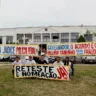 Candidatos se reuniram em frente ao palácio Senador Hélio Campos (Foto: Nilzete Franco/FolhaBV)