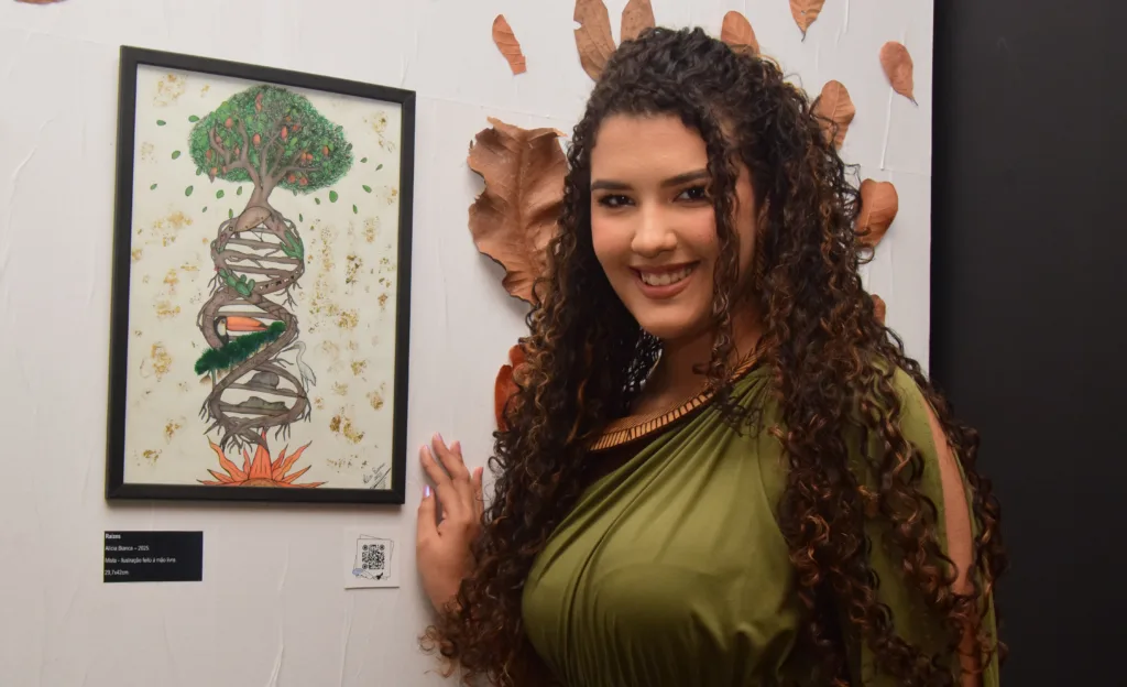 Jovem artista plástica abre primeira exposição e reverencia a cultura de Roraima