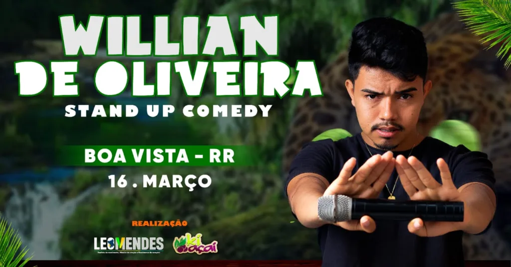 Willian iniciou na Comédia Stand-Up em novembro de 2020 (Foto: Divulgação) 